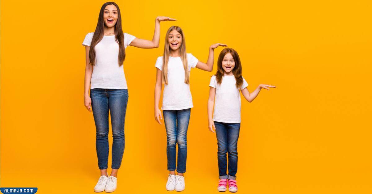 طول البنت حسب العمر