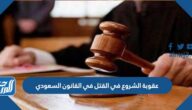 عقوبة الشروع في القتل في القانون السعودي عقوبة الشروع في القتل في القانون السعودي