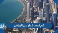 كم تبعد قطر عن الرياض