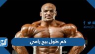 كم طول بيج رامي بالسنتيمتر وكم وزنه