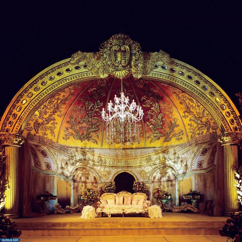 تصاميم كوشات أعراس مستوحاة من حفلات زفاف عربية