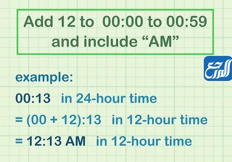 كيفية تحويل الوقت من نظام 12 ساعة إلى نظام 24 ساعة