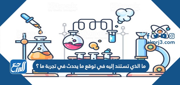 ما الذي تستند إليه في توقع ما يحدث في تجربة ما ؟