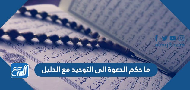 ما حكم الدعوة الى التوحيد مع الدليل