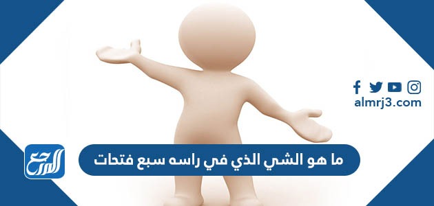 ما هو الشي الذي في راسه سبع فتحات