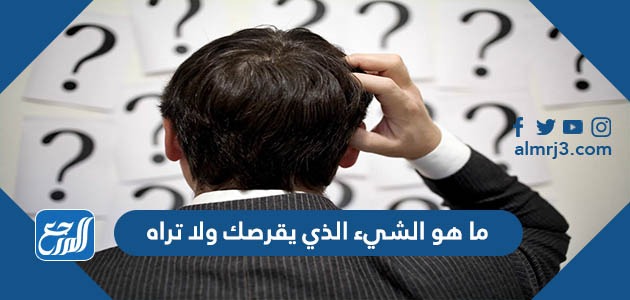 ما هو الشيء الذي يقرصك ولا تراه