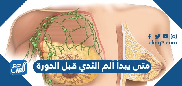 متى يبدأ ألم الثدي قبل الدورة