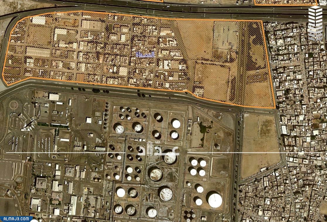 خريطة الاحياء التي عليها إزالة في جدة 