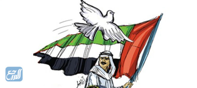 رسم سهل ليوم العلم الإماراتي 