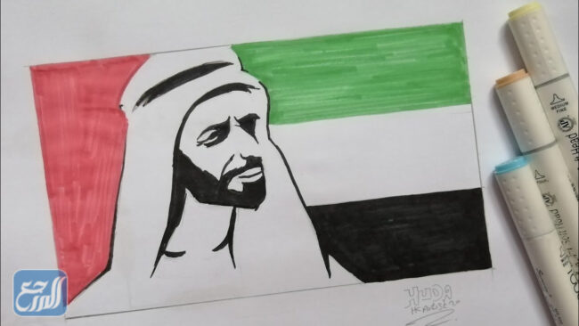 رسومات ليوم العلم الاماراتي
