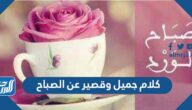 كلام جميل وقصير عن الصباح 2025