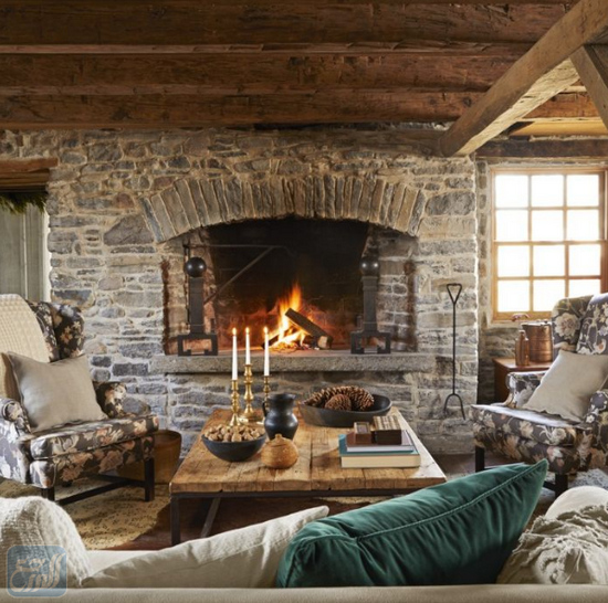 أفكار ديكور للمسات شتوية في غرفة المعيشة