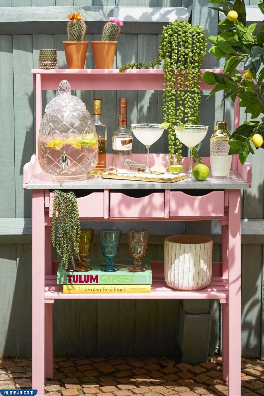 إعادة استخدام الديكورات القديمة في الحديقة