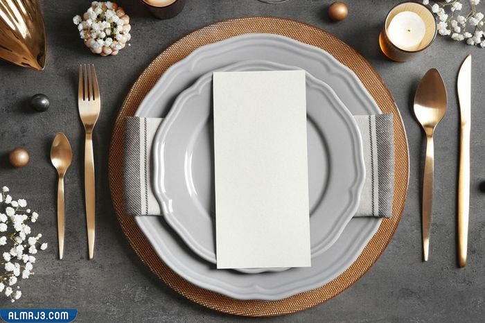 اتيكيت ترتيب طاولة الطعام بالصور