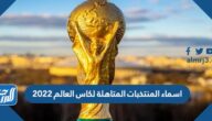 اسماء المنتخبات المتاهلة لكاس العالم 2022