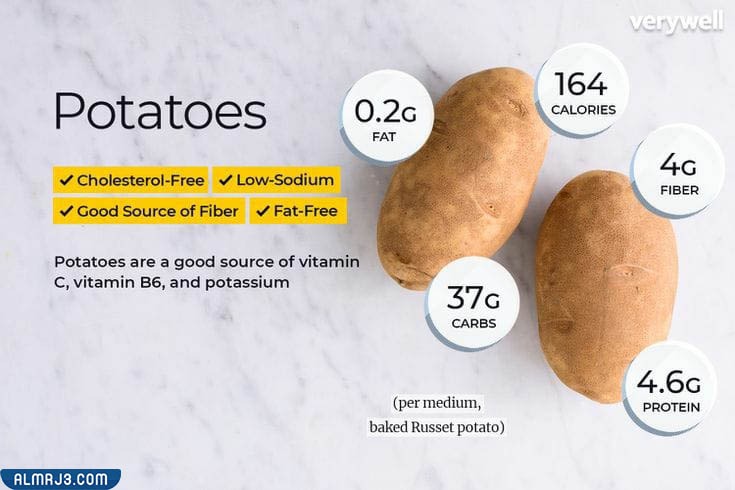 البطاطس عالية النشويات