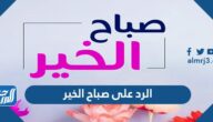 الرد على صباح الخير ، اذا احد قالي صباح الخير وش ارد