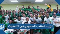 ترتيب المنتخب السعودي في التصفيات