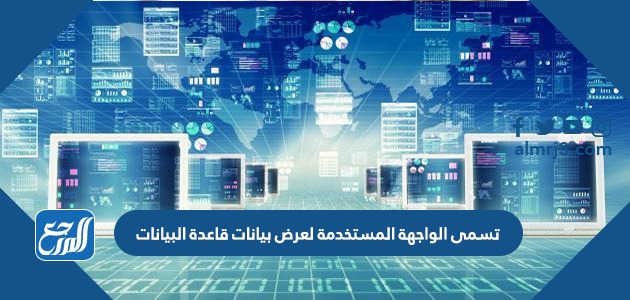 تسمى الواجهة المستخدمة لعرض بيانات قاعدة البيانات