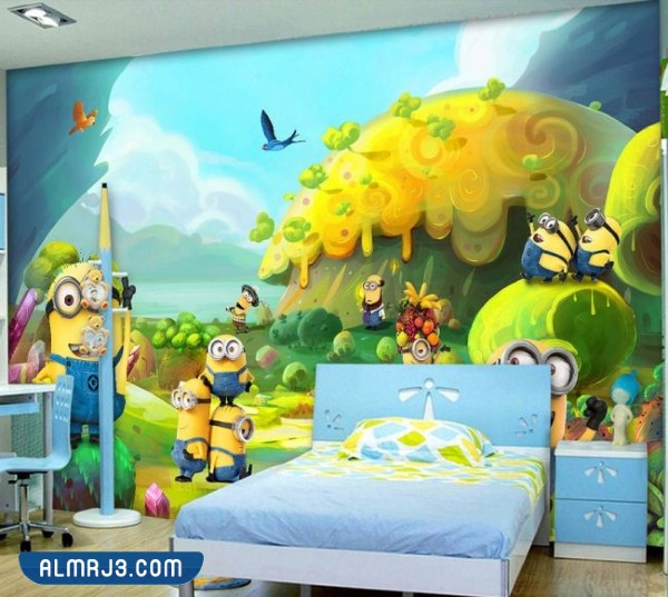 تصاميم أوراق حائط 3D لغرف الأطفال