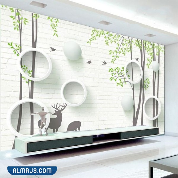 تصاميم ثلاثية الأبعاد بسيطة لأوراق الحوائط