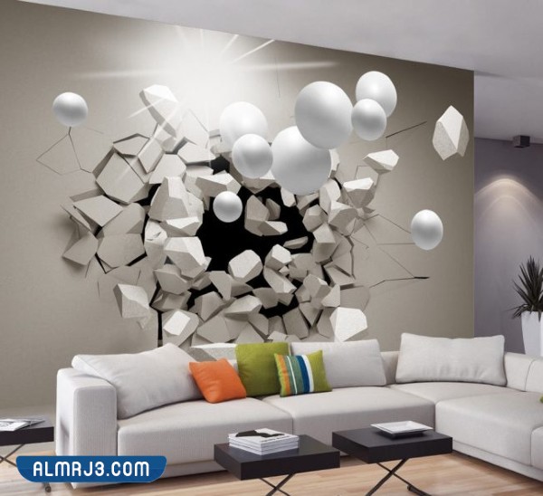 تصاميم ثلاثية الأبعاد بسيطة لأوراق الحوائط