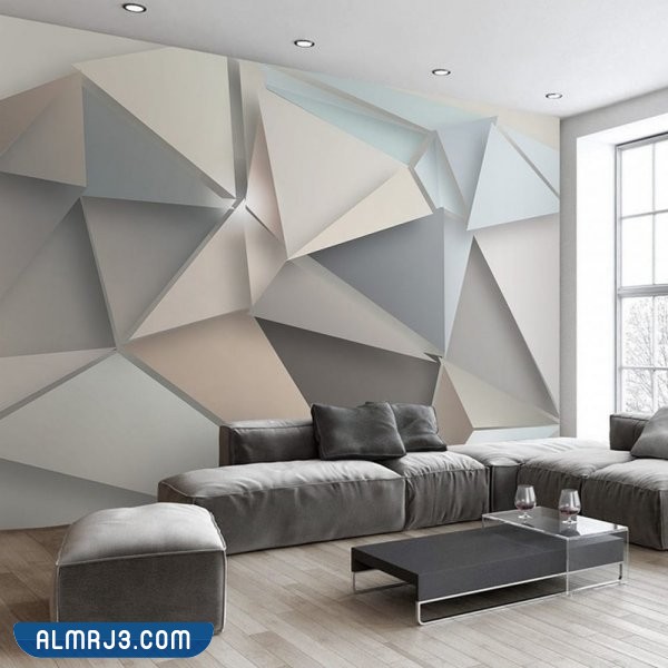 تصاميم ورق جدران ثلاثي الأبعاد للصالات والشقق 2022