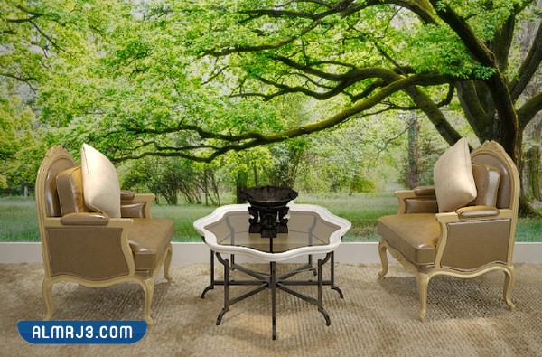 تصاميم ورق حائط 3D للأشجار