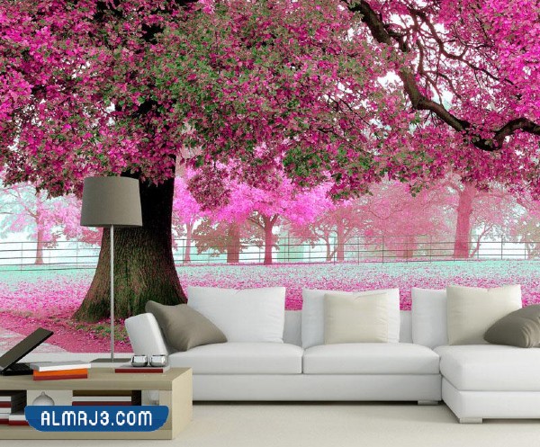 تصاميم ورق حائط 3D للأشجار