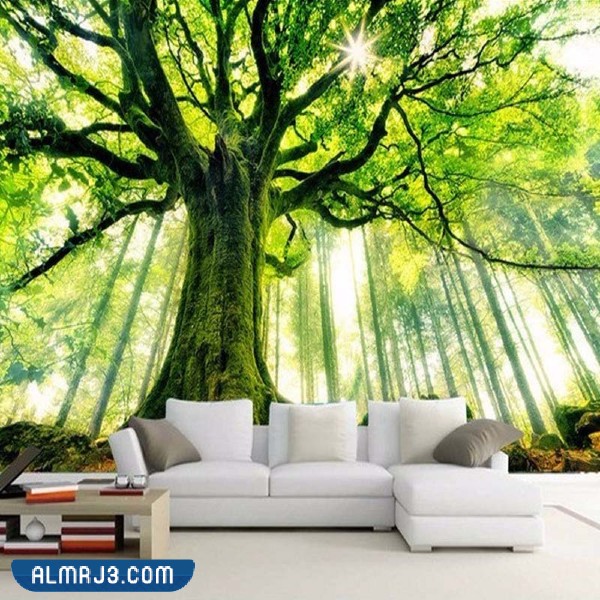 تصاميم ورق حائط ثلاثي مناظر طبيعية