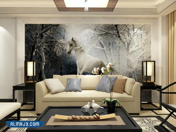 تصاميم ورق حائط ثلاثي مناظر طبيعية