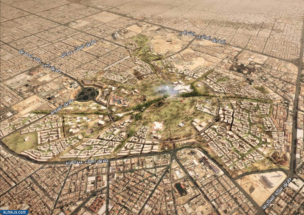 حديقة الملك سلمان مخطط