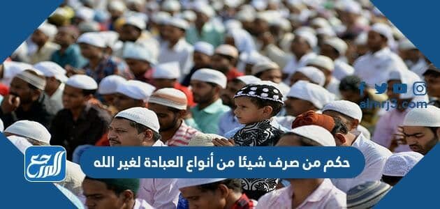 حكم من صرف شيئا من أنواع العبادة لغير الله