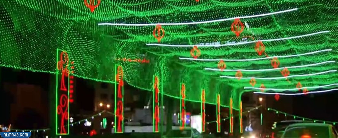 زينة العيد الوطني العماني في الحدائق