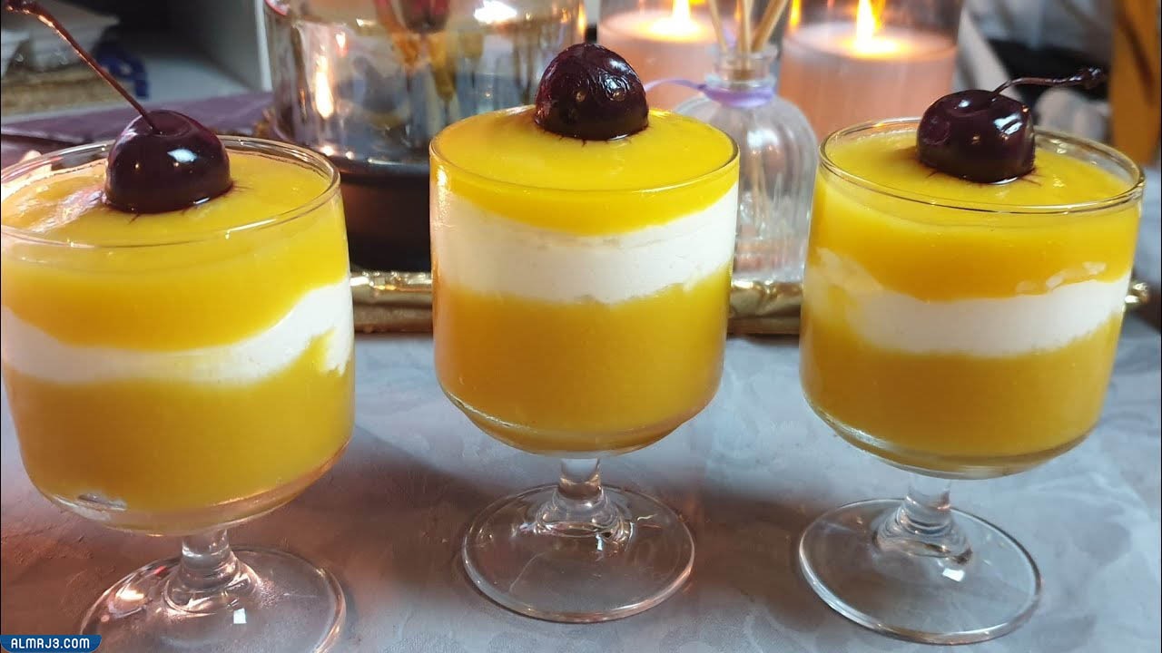 طريقة عمل مهلبية الخوخ في المنزل