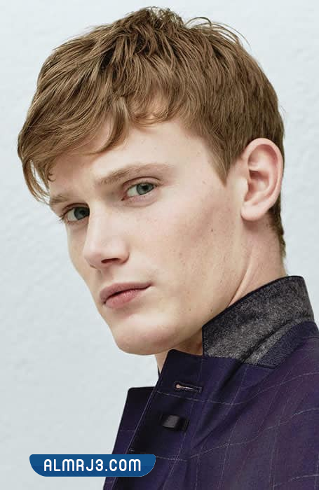 قصات شعر قصير للرجال مدرج