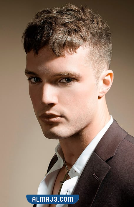 قصات شعر قصير للرجال مدرج