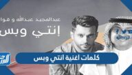 كلمات اغنية انتي وبس