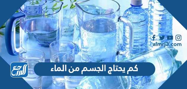 كم يحتاج الجسم من الماء