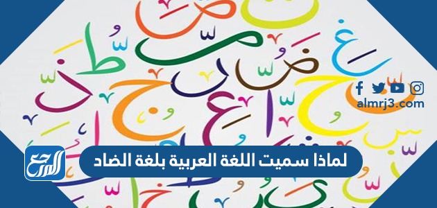 لماذا سميت اللغة العربية بلغة الضاد