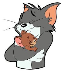 ملصقات توم وجيري حب