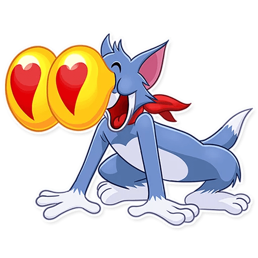 ملصقات توم وجيري حب