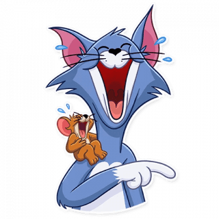 ملصقات توم وجيري للايفون