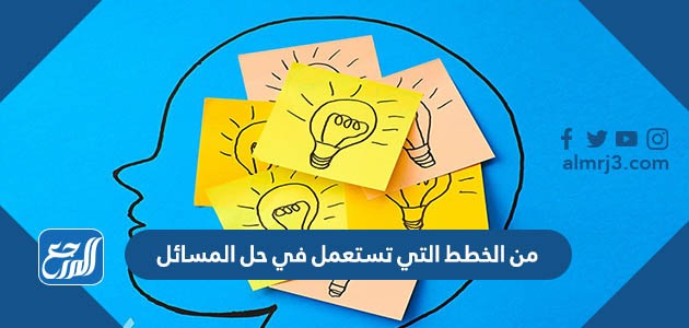 من الخطط التي تستعمل في حل المسائل
