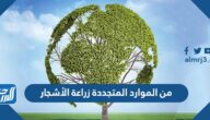 من الموارد المتجددة زراعة الأشجار