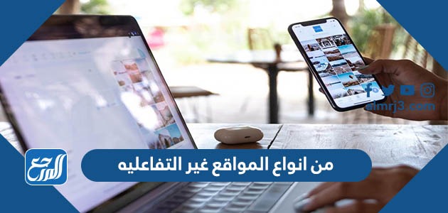 من انواع المواقع غير التفاعليه