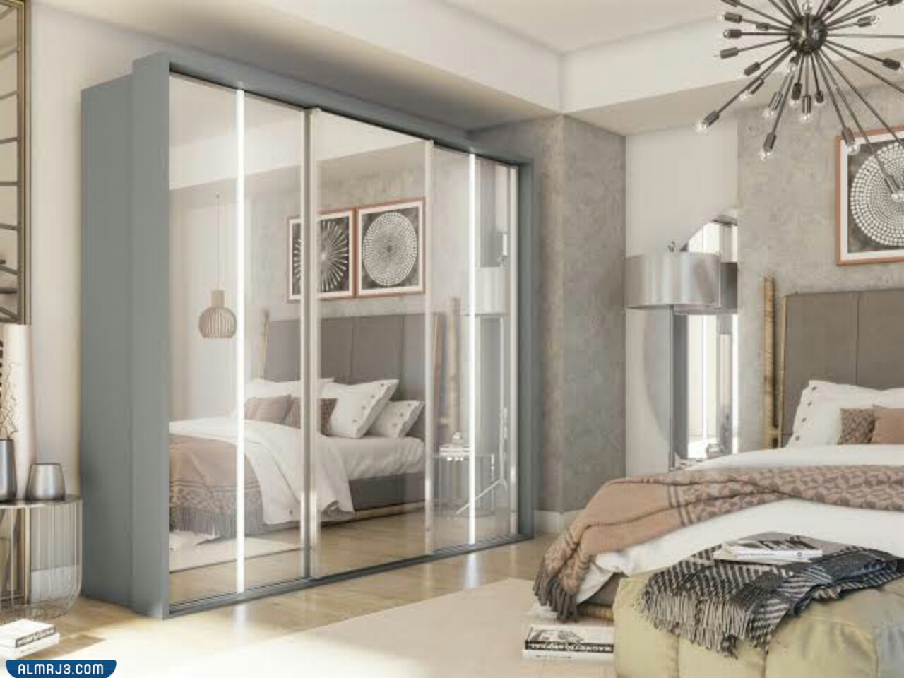 موديلات غرف نوم كاملة بتسريحات وسراير مودرن 2022