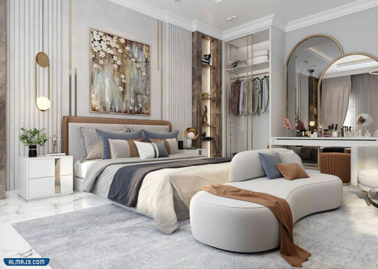 موديلات غرف نوم كاملة بتسريحات وسراير مودرن 2022