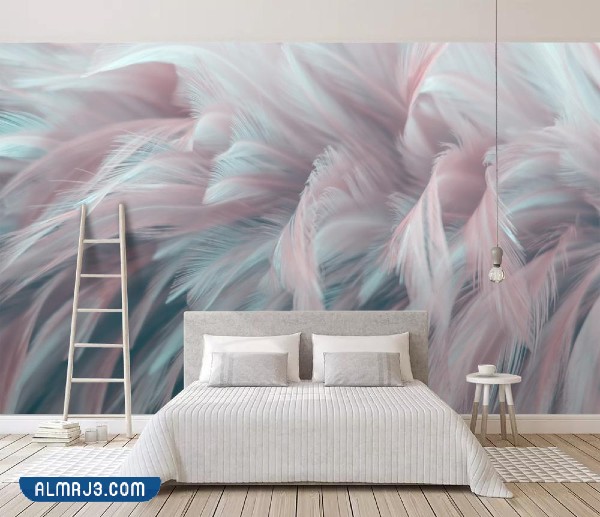 ورق جدران ثلاثي الأبعاد لغرف النوم