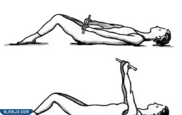 Towel stretching exercise